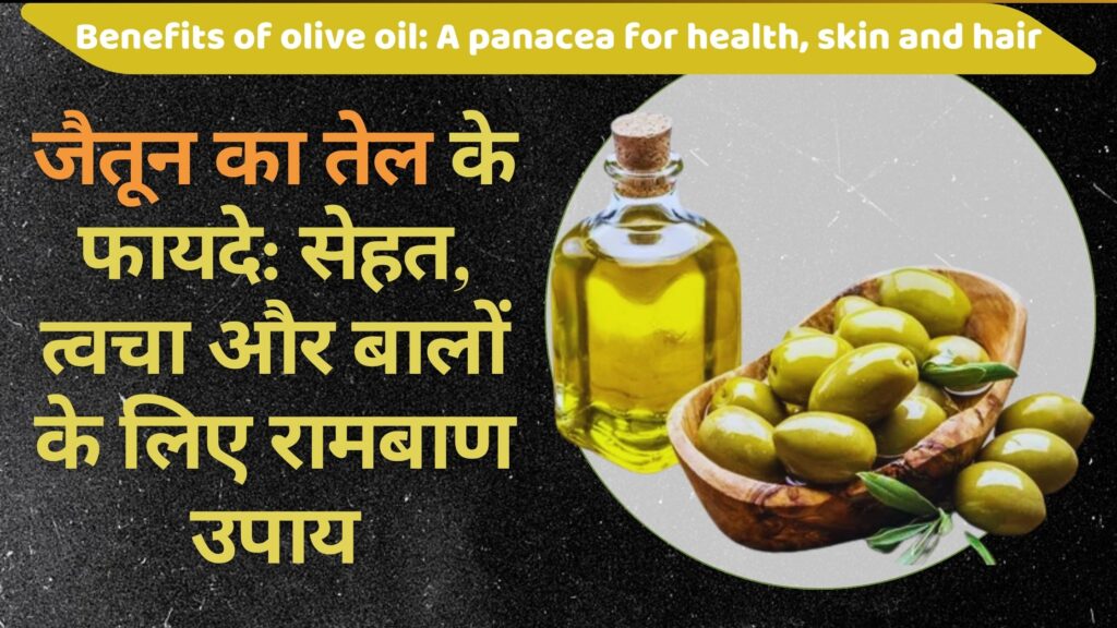 जैतून का तेल के फायदे: सेहत, त्वचा और बालों के लिए रामबाण उपाय (Jaitun Ka Tel Ke Fayde)
