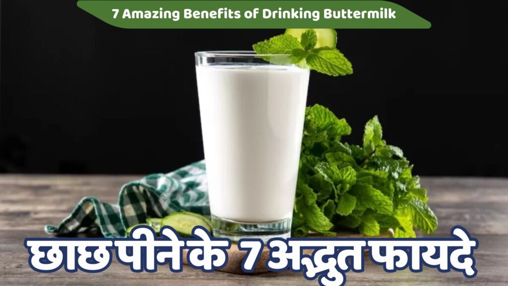 छाछ पीने के फायदे | 7 Best Benifits of Drinking Buttermilk छाछ पीने के फायदे देखे तो छाछ (Buttermilk) एक पारंपरिक और स्वास्थ्यवर्धक पेय है, जिसे दही से बनाया जाता है। इसे पीने से पाचन तंत्र को बेहद मजबूत होता है और शरीर को कई पोषक तत्व मिलते हैं। आइए जानें छाछ पीने के मुख्य फायदे: